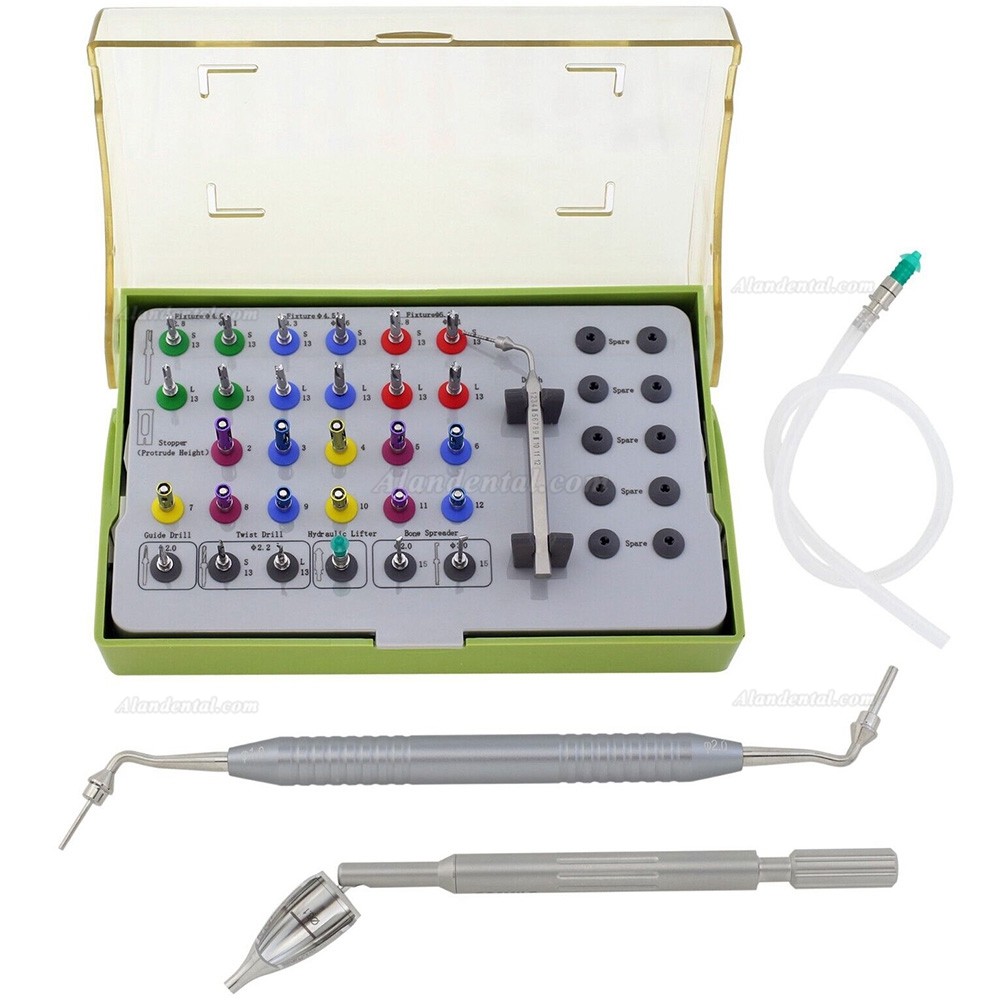 Dental Implant Crestal Approach Sinus Kit HIOSSEN OSSTEM CAS Drills Stoppers Hydraulic Membrane Lifter